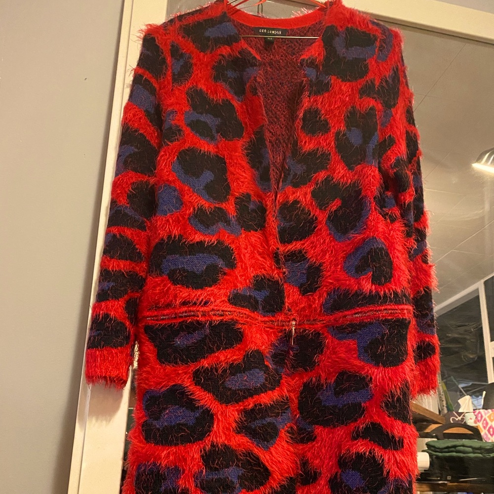 Leopard 2 in 1 cardigan